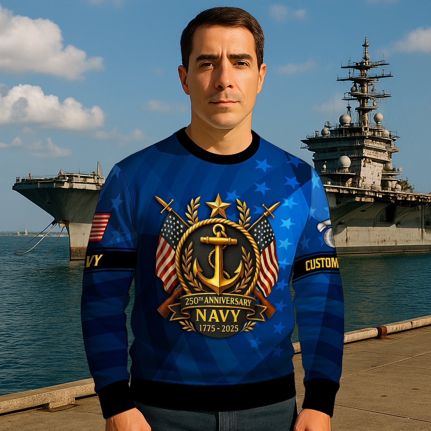 Personalized US Navy Sweatshirt JSTS02