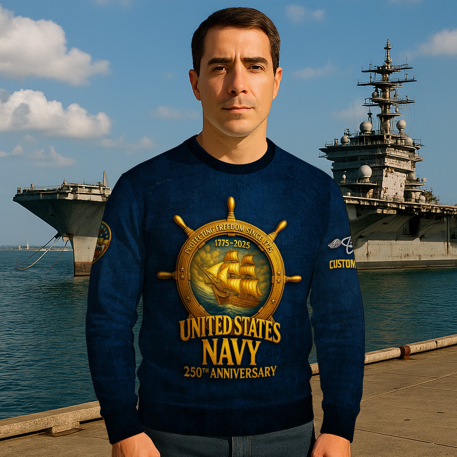 Personalized US Navy Sweatshirt JSTS08