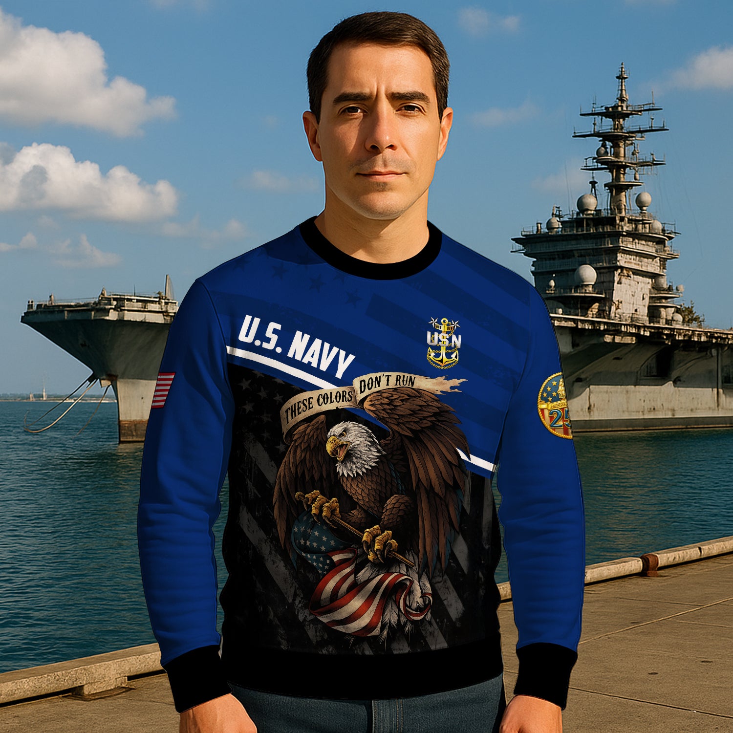 Personalized US Navy Sweatshirt TSTS01