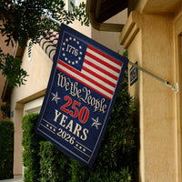 We The People 250 Years House Flag Patriotic 1776-2026 America Decor