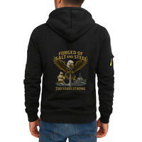 Custom US Navy Ranks Quarter Zip Hoodie TQZ04