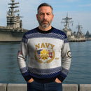 Personalized US Navy Christmas Ugly Sweater TUST10