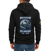 Custom US Navy Ranks Quarter Zip Hoodie TQZ03