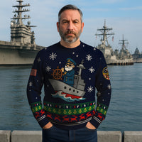 US Navy Christmas Ugly Sweater