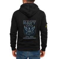 Personalized US Navy Quarter Zip Hoodie TQZ07