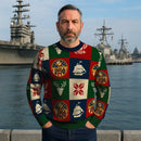 US Navy 250 America Christmas Ugly Sweater