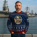 Personalized US Navy Christmas Ugly Sweater UST001