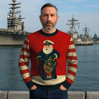 Honoring US Navy 250 Christmas Ugly Sweater