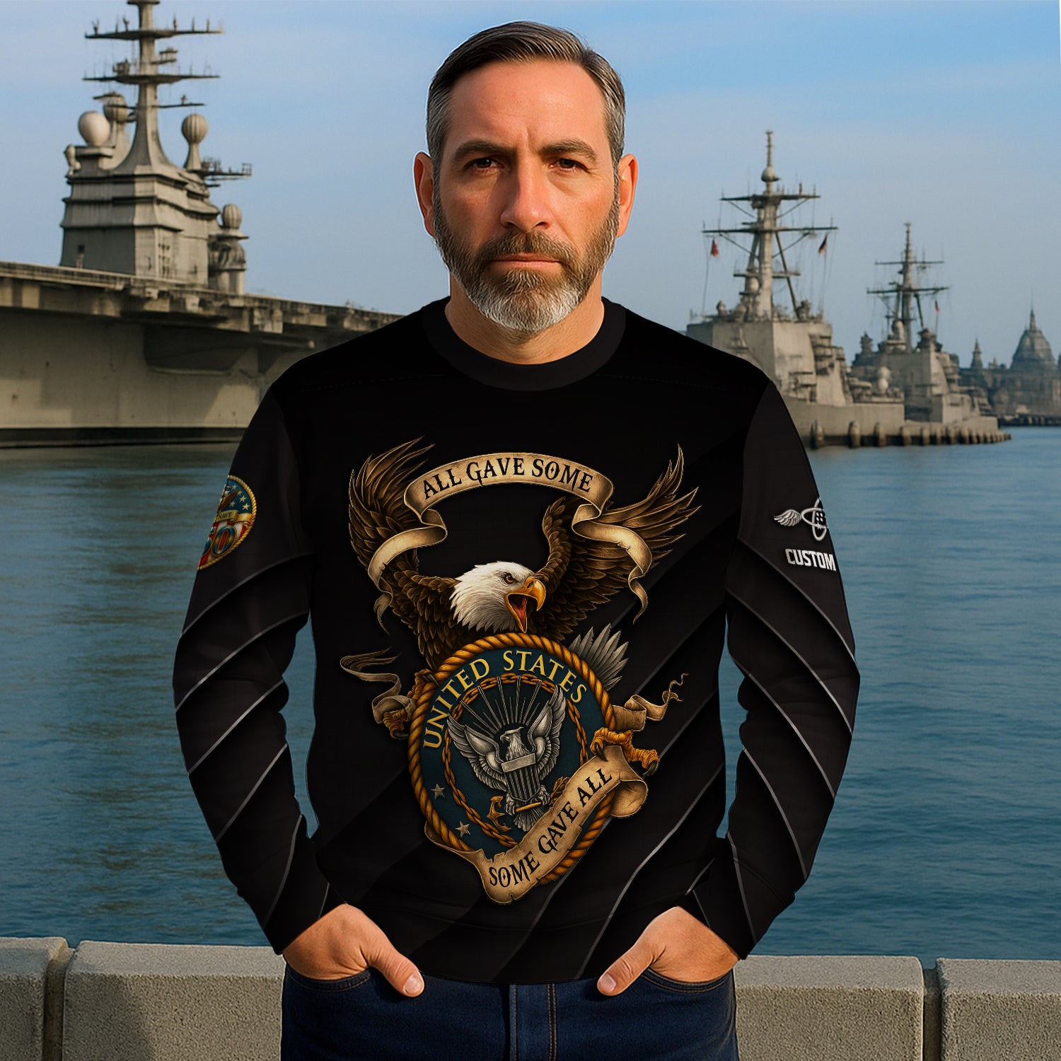 Personalized US Navy Sweatshirt JSTS06