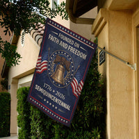 Faith and Freedom 250 Years Garden Flag – 1776–2026 Semiquincentennial Decor