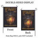 Christian Patriotic America 250 Garden Flag USA Cross Flag 1776-2026 Independence Decor