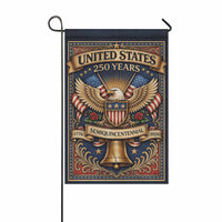 America 250 Patriotic Eagle Liberty Bell Garden Flag Decor