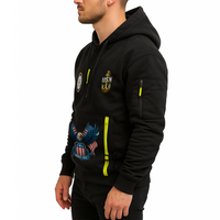 Custom US Navy Ranks Quarter Zip Hoodie TQZ01