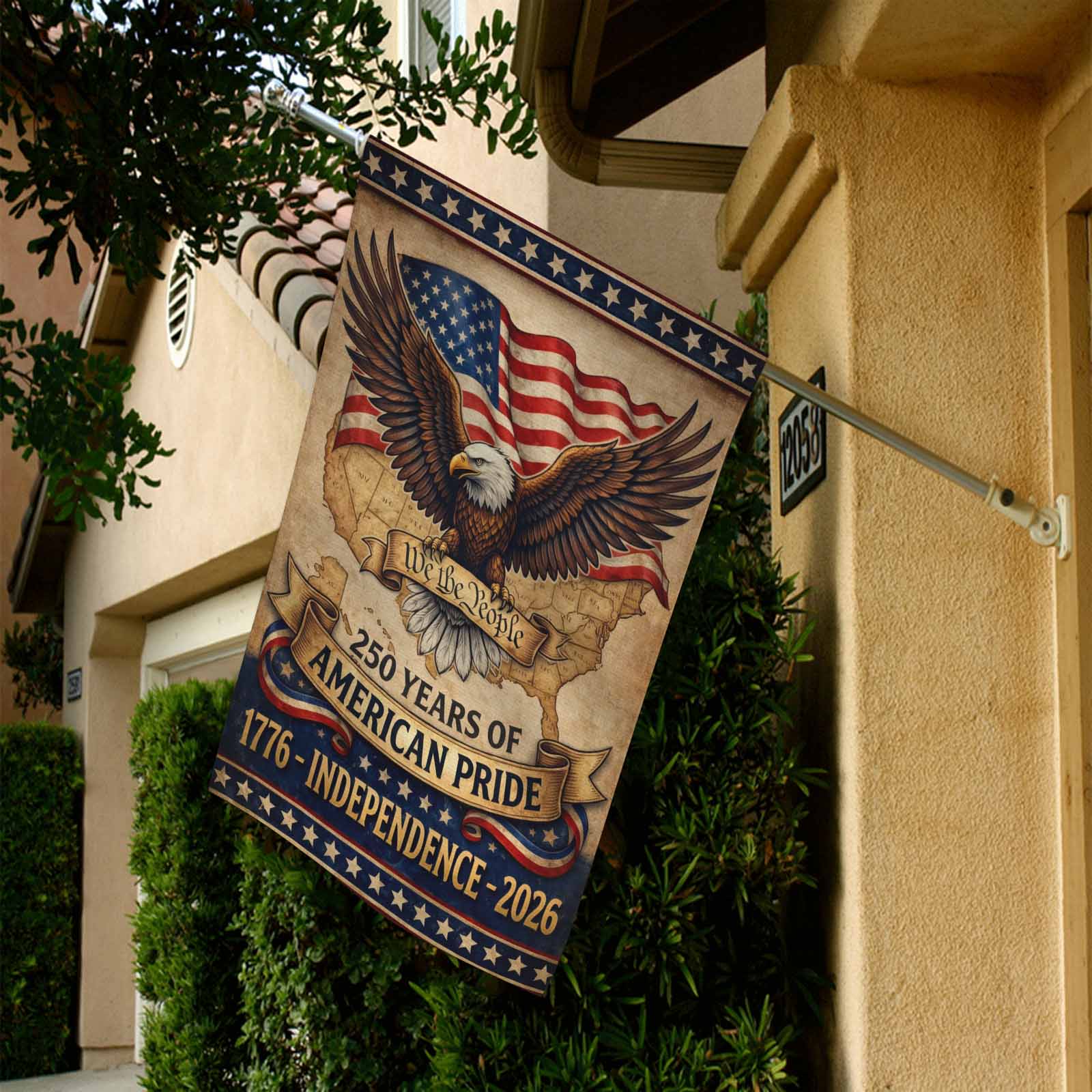 America 250 Garden Flag – We The People 250 Years of American Pride 1776–2026