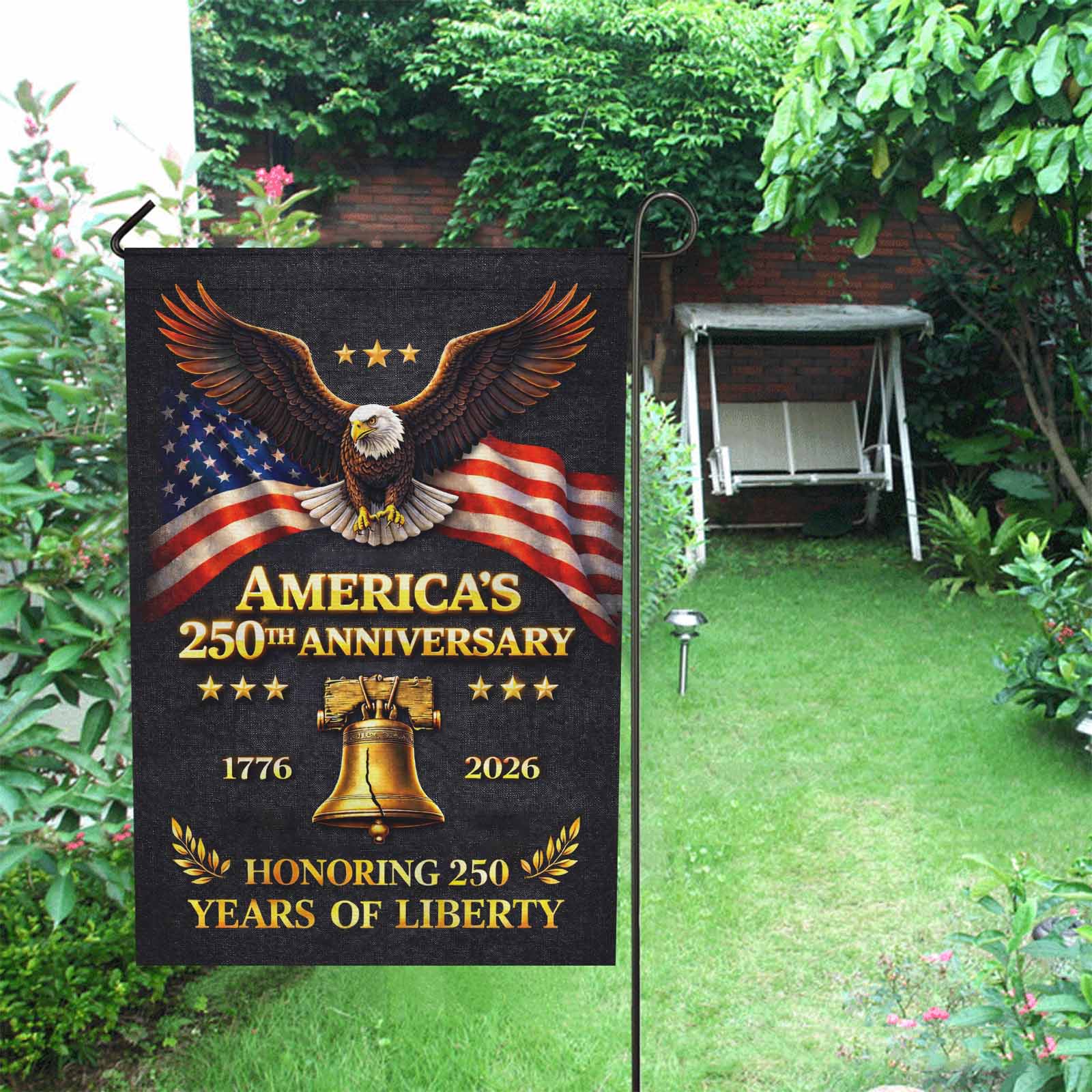 250 Years of Liberty Garden Flag – America’s 250th Anniversary 1776–2026