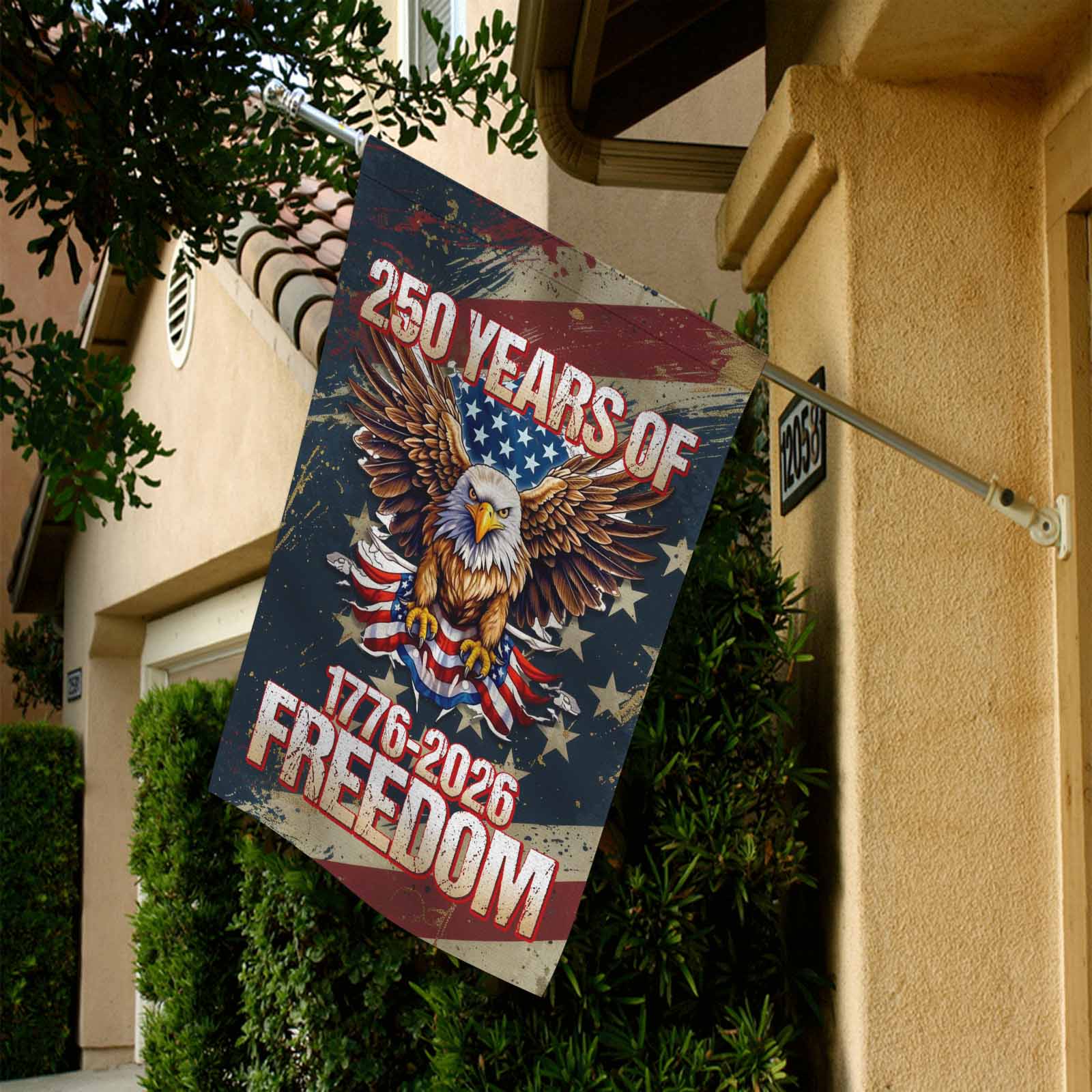 250 Years of Freedom Garden Flag