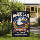 America 250 Garden Flag Patriotic Eagle 250 Years of American Independence July 4th 2026