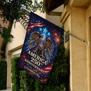 Patriotic Eagle Fireworks USA Independence Garden Flag Decor