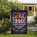America 250 Garden Flag 1776-2026 Patriotic Liberty Bell 250 Years of Freedom Yard Decor