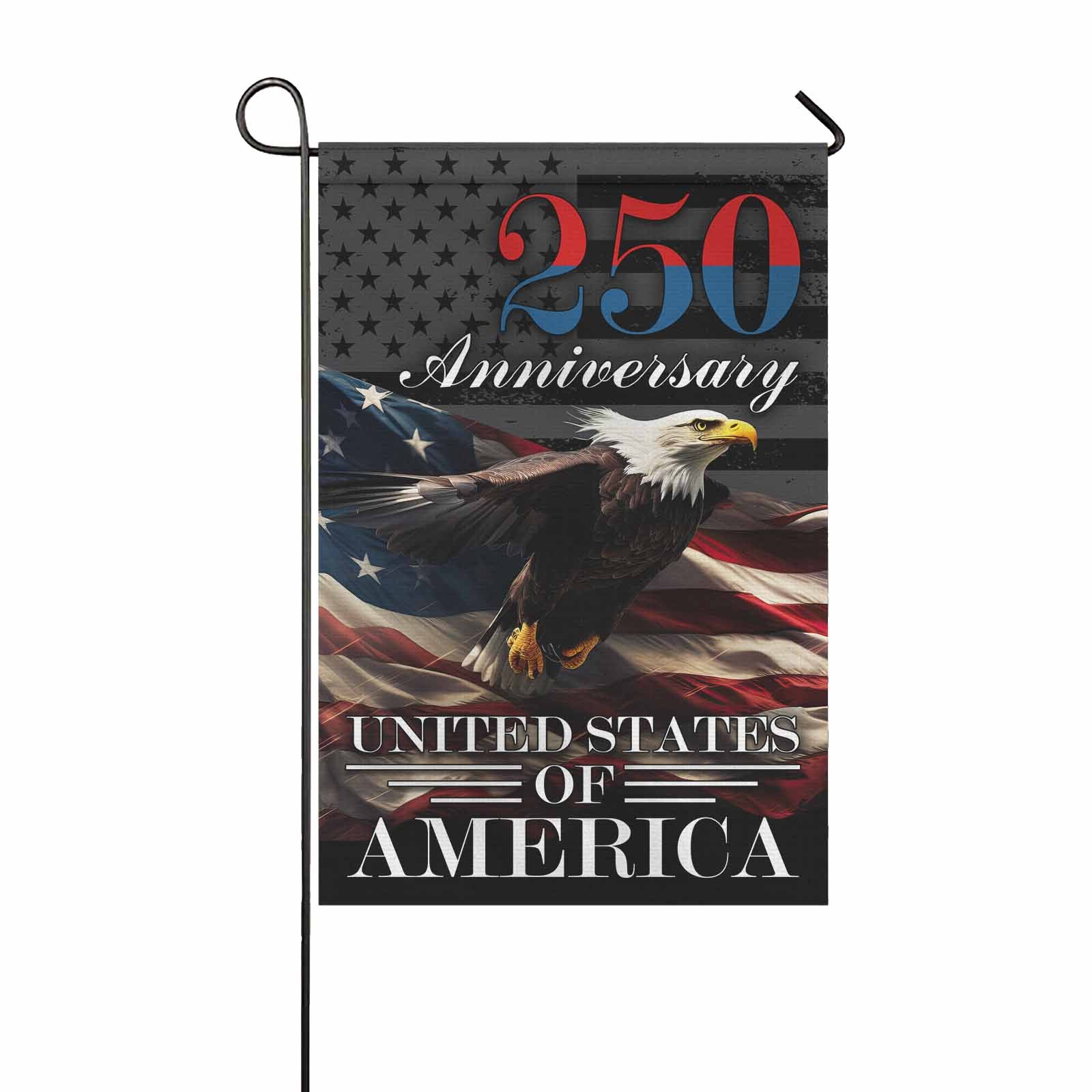 250th Anniversary Garden Flag – United States of America Patriotic Eagle Flag