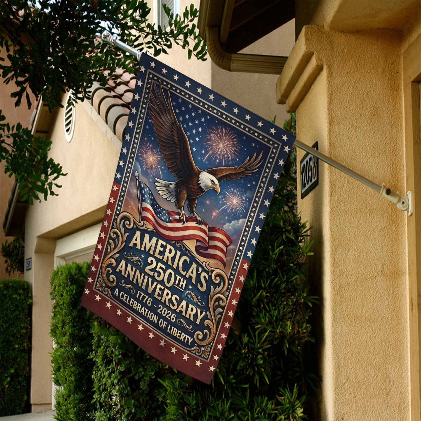 America’s 250th Anniversary Garden Flag 1776–2026 Liberty Decor
