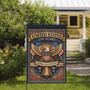 America 250 Patriotic Eagle Liberty Bell Garden Flag Decor