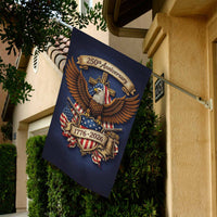 America 250 Garden Flag Patriotic Eagle Liberty Bell Cross 1776-2026 Anniversary