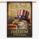 We The People 1776–2026 House Flag Patriotic Eagle Freedom Banner