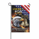 America 250 Semiquincentennial Garden Flag Patriotic Eagle Liberty Bell USA 1776-2026 Decor