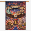 America 250 House Flag 1776–2026 Patriotic Celebration Banner