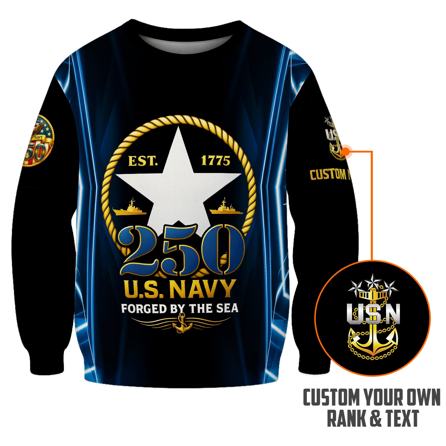 Personalized US Navy Sweatshirt JSTS09