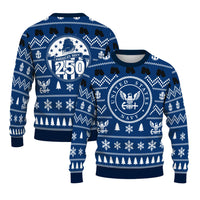 Personalized 250th US Navy Christmas Ugly Sweater UST016