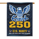 US Navy Est 1775 Not For Self, But For Country Garden Flag Twin-Side Printing