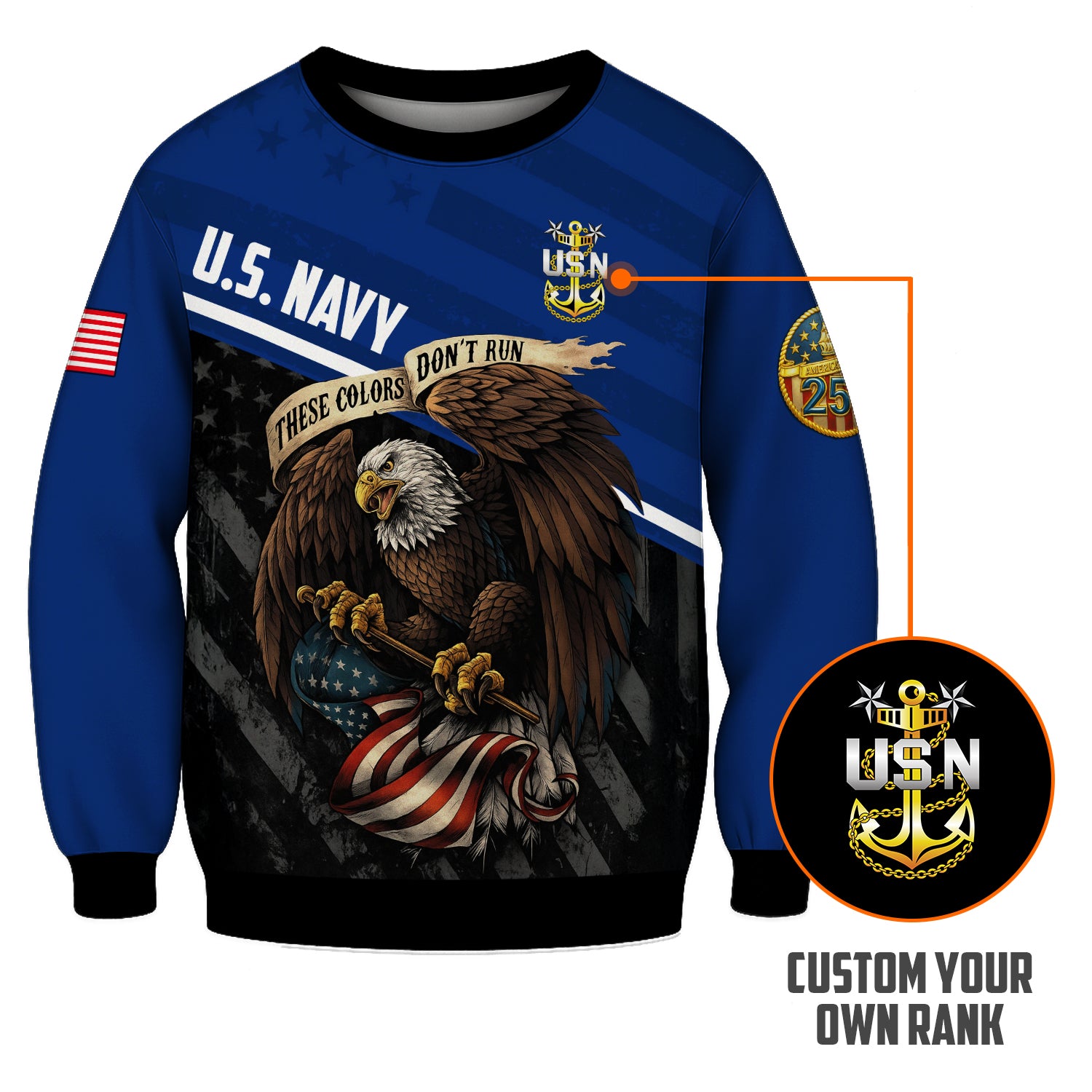 Personalized US Navy Sweatshirt TSTS01