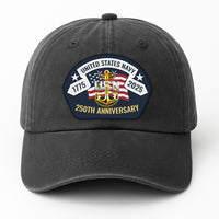 US Navy 250th Anivesary Premium Washed Denim Cap