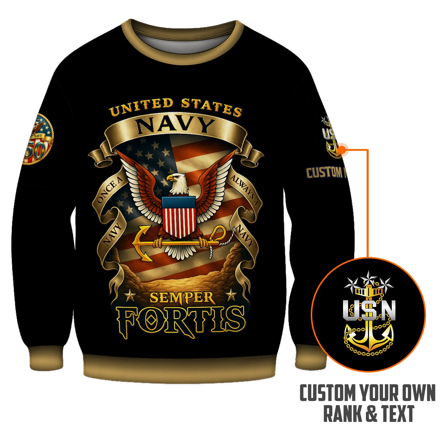 Personalized US Navy Sweatshirt JSTS05