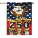 US Navy 250 Years Of Service Garden Flag Twin-Side Printing