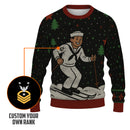 Personalized US Navy Christmas Ugly Sweater TUST14
