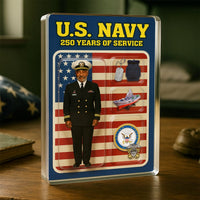 Personalized Acrylic Plaque with Chief Service Dress Uniform