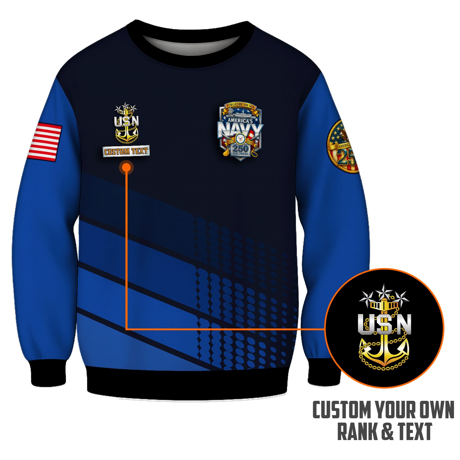 Personalized US Navy Sweatshirt JSTS01