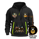 Personalized US Navy Quarter Zip Hoodie TQZ06