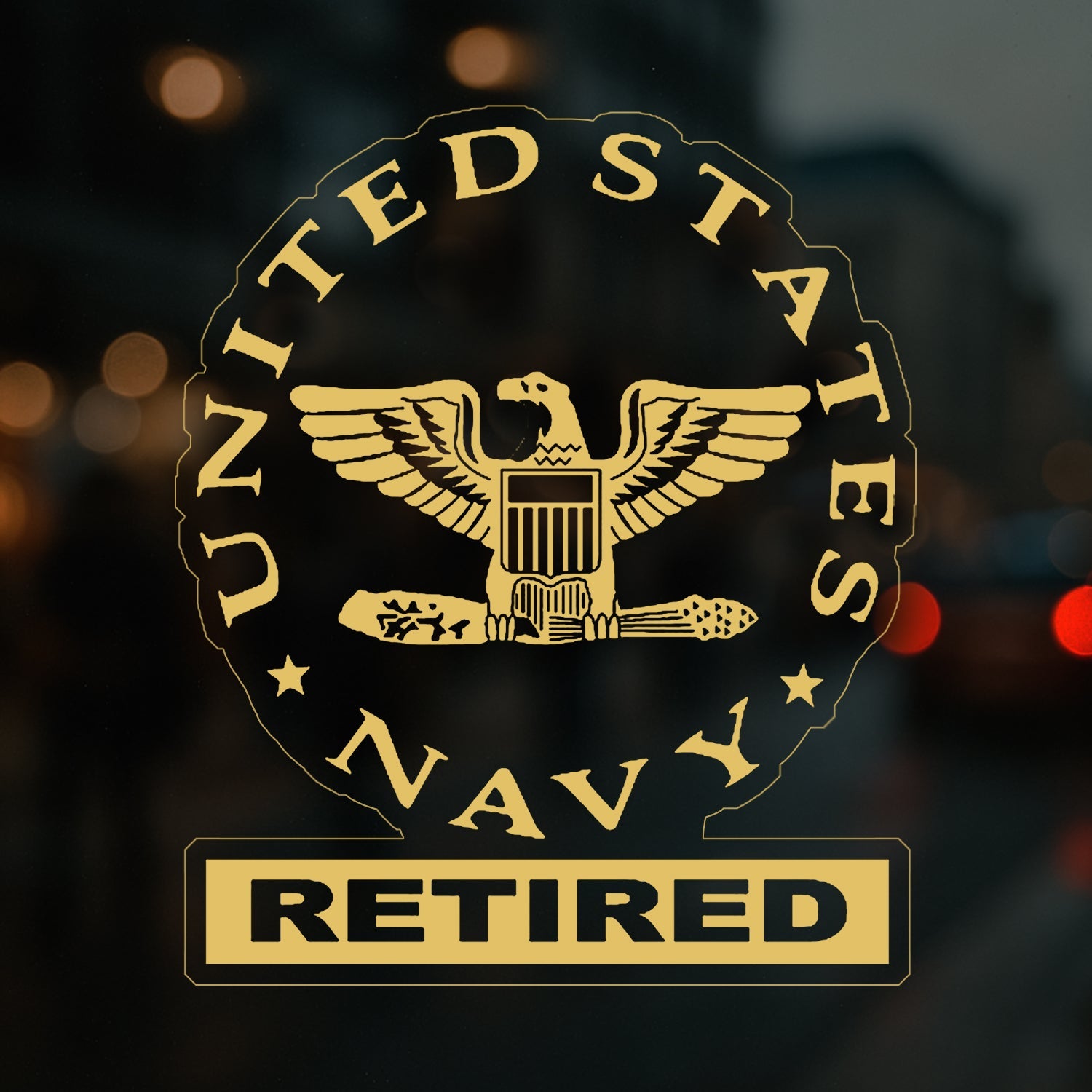 US Navy Retired Custom Ranks/Insignia Stickers
