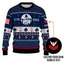 Personalized US Navy Christmas Ugly Sweater UST003
