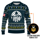 Personalized US Navy Christmas Ugly Sweater UST002