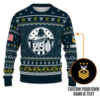Personalized US Navy Christmas Ugly Sweater UST002
