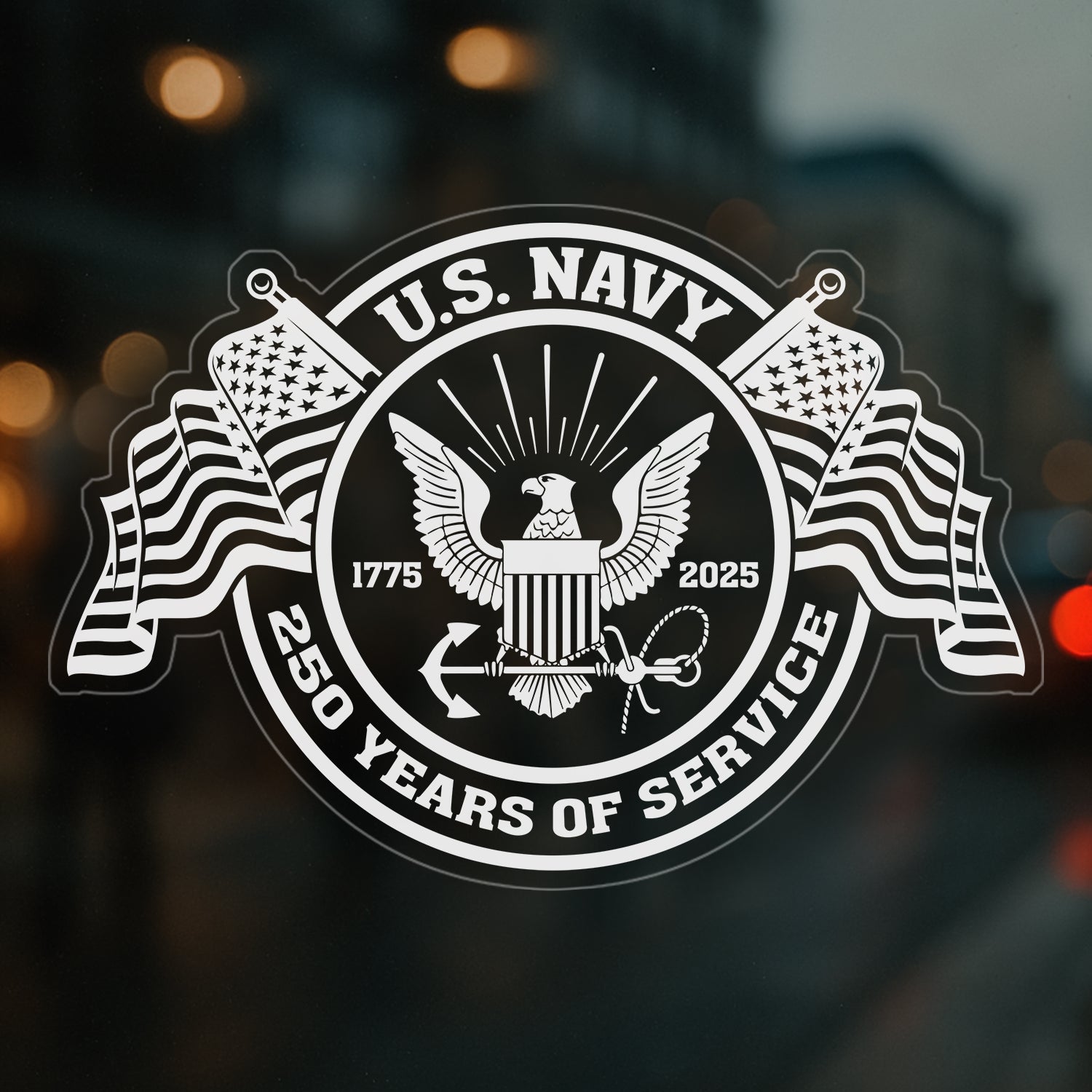US Navy 250 Years Of Service Stickers