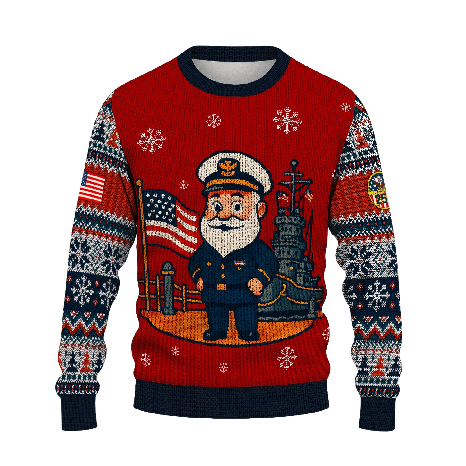 US Navy Christmas Ugly Sweater