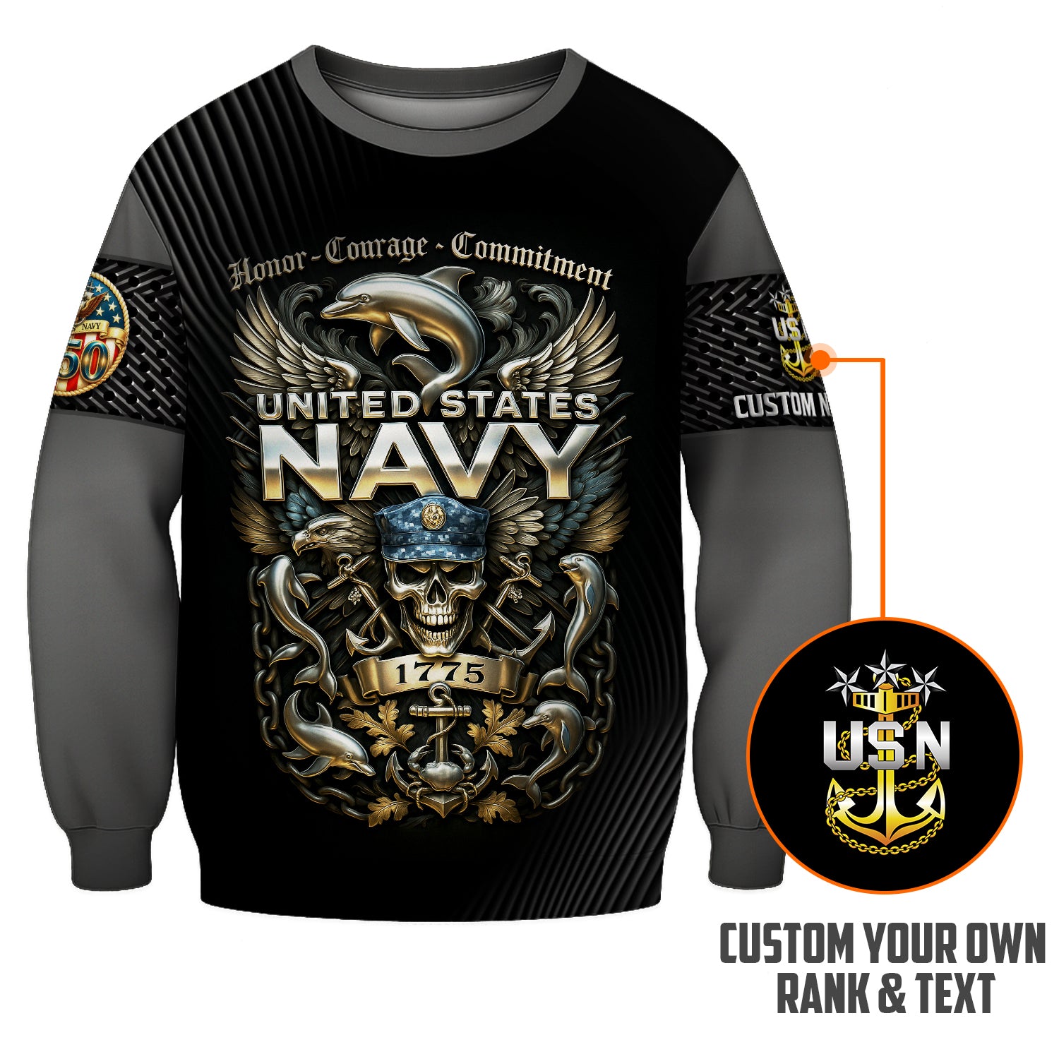 Personalized US Navy Sweatshirt JSTS07