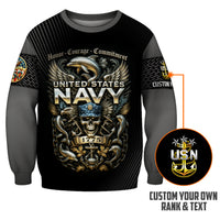 Personalized US Navy Sweatshirt JSTS07