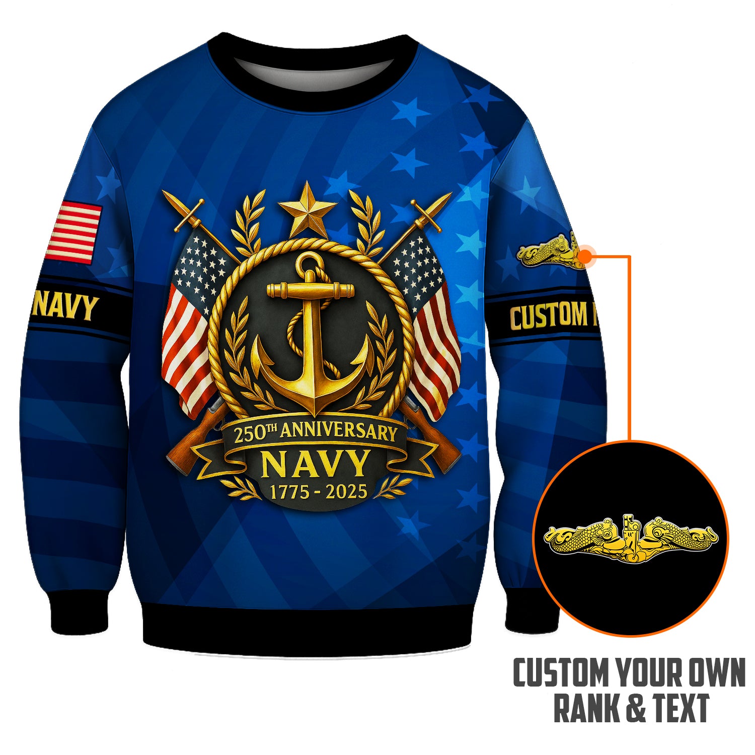 Personalized US Navy Sweatshirt JSTS02